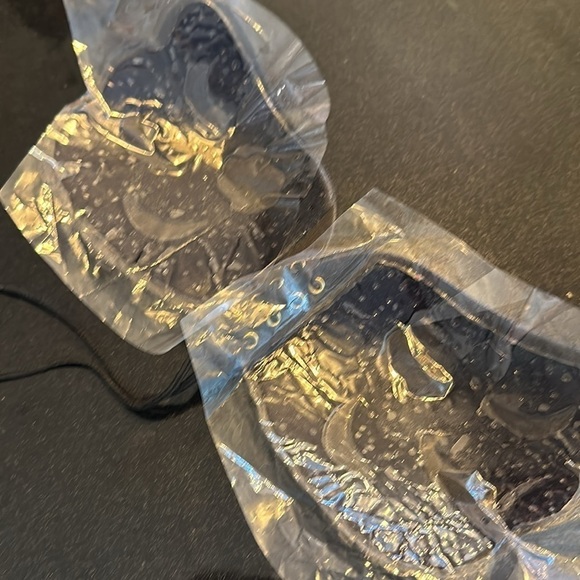 No Straps Pastie with Lace Up Push Up Black Backless Bra - Picture 5 of 6